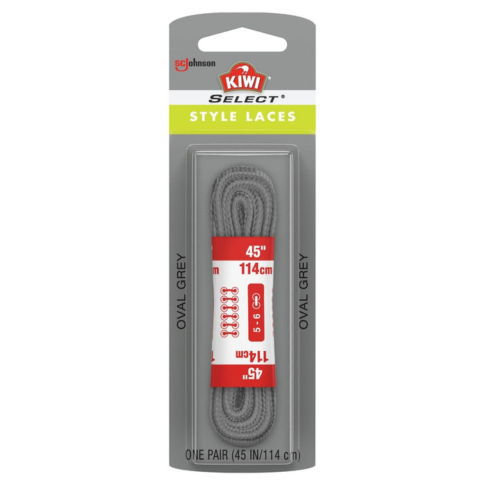 KIWI Select Style Oval Laces - Gray 45in