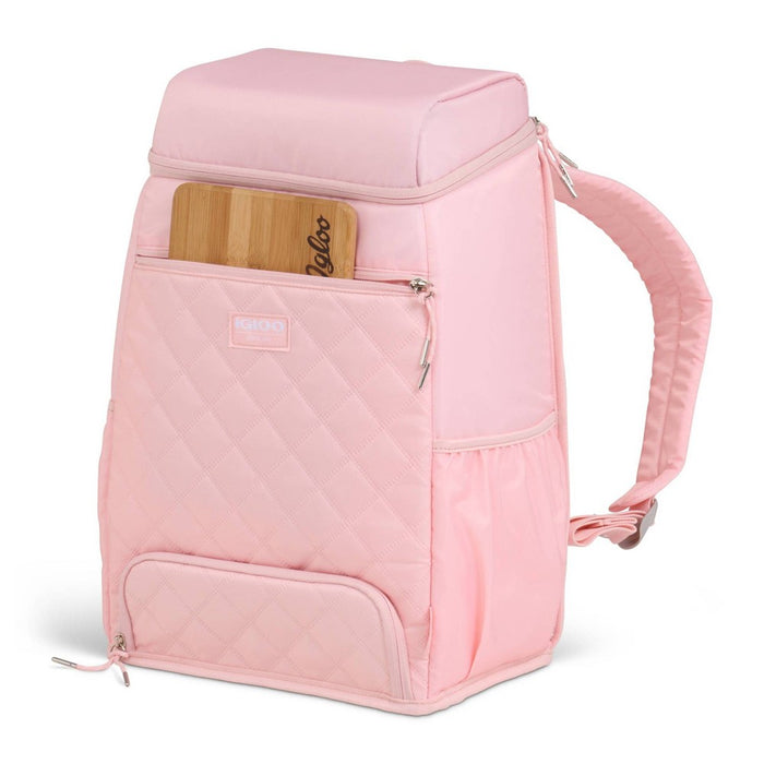 Igloo MaxCold Duo Backpack 20 Cans Soft-Sided Cooler - Rose Quartz