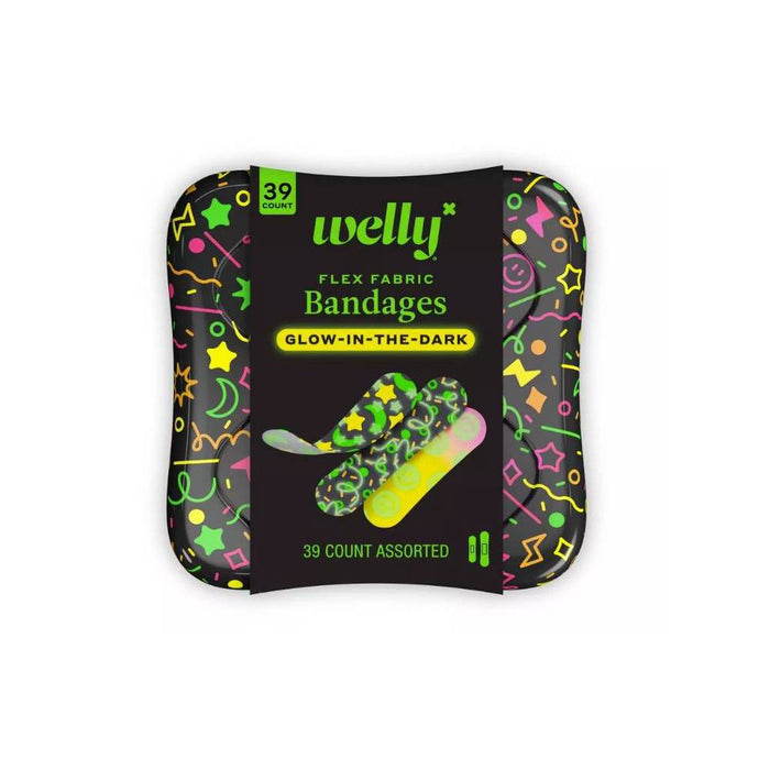 Welly Glow-in-the-Dark Bandages - 39ct