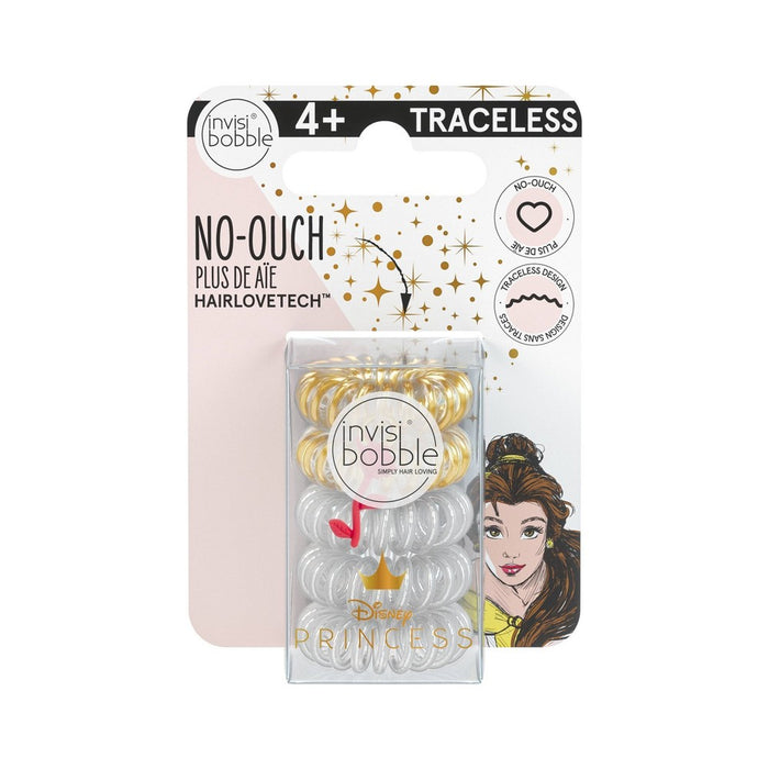 invisibobble Kids' Disney Princess Belle Hair Elastics - 5pc