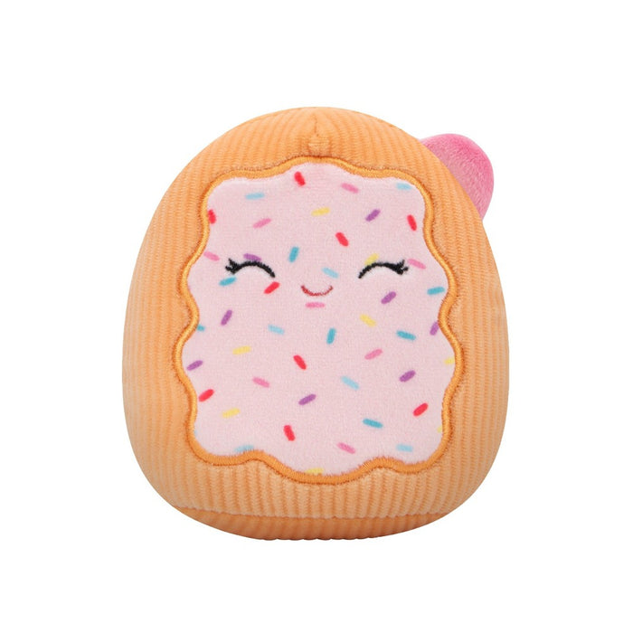 Squishmallows 3.5" Fresa The Toaster Pastry Squeaky Plush Dog Toy