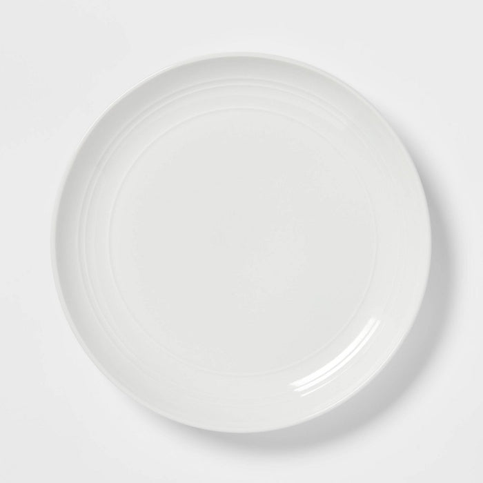 10" Stoneware Westfield Dinner Plate White - Threshold