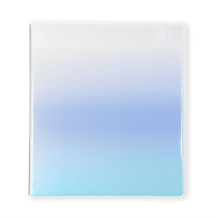 Yoobi Evolve 1" D-Ring Binder Printed Powder Blue Ombre