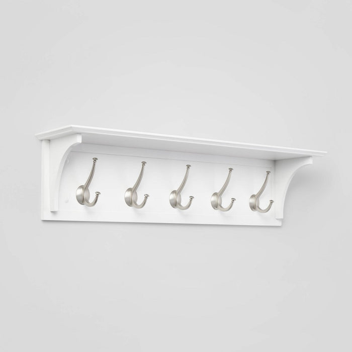 Wood Entryway with Shelf Ivory - Threshold (LOCAL PICKUP ONLY)