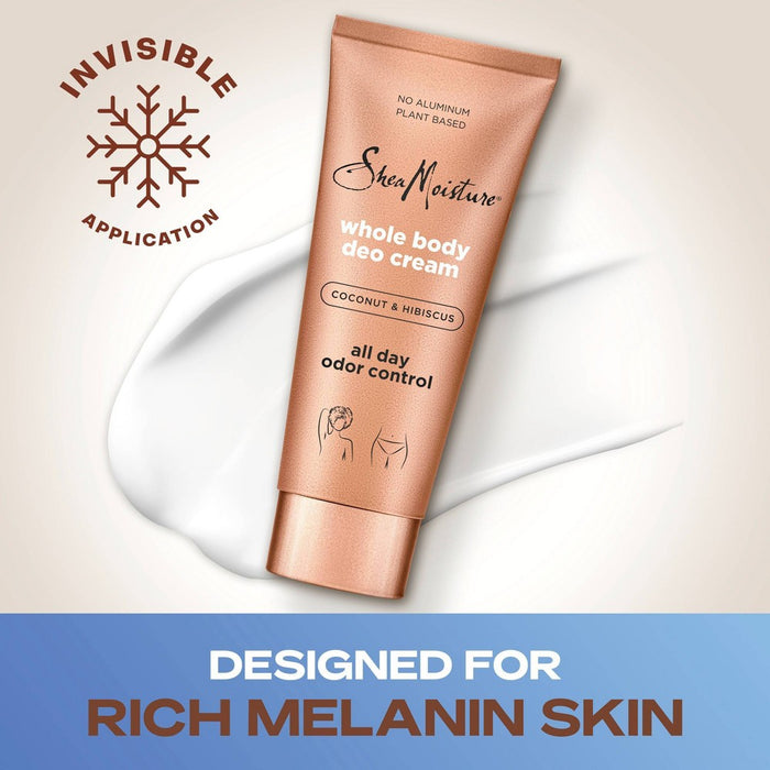 SheaMoisture Coconut & Hibiscus Whole Body Deodorant Cream - 2.5oz