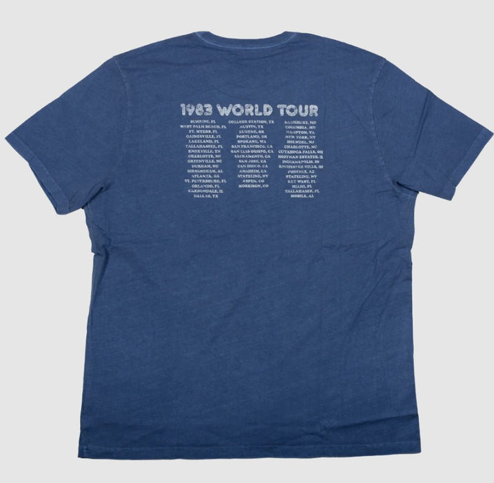 Jimmy Buffett Margaritaville 1983 Caribbean Soul Tour Blue Shirt - L - NWT