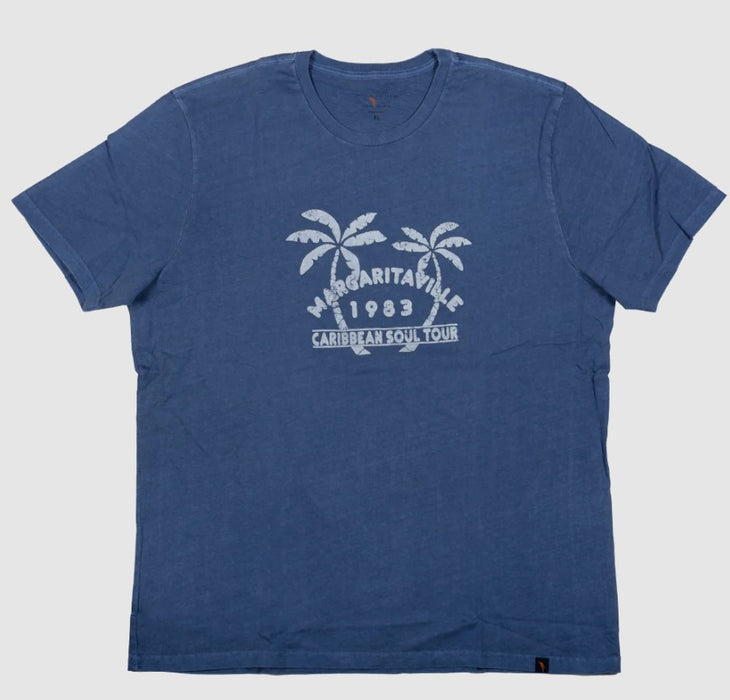 Jimmy Buffett Margaritaville 1983 Caribbean Soul Tour Blue Shirt - L - NWT