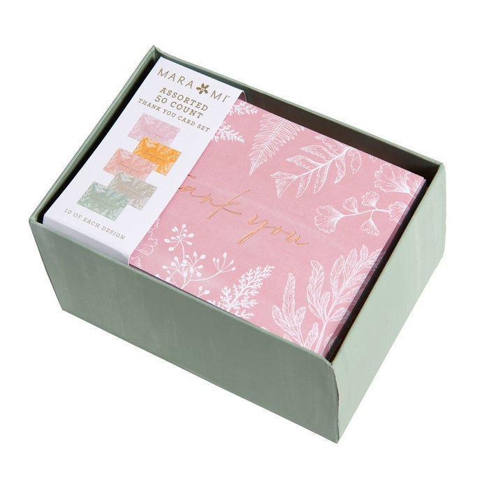 50ct Botanical Thank You Cards