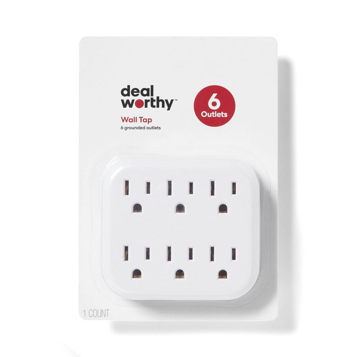 6 Outlet Wall Tap White - Dealworthy
