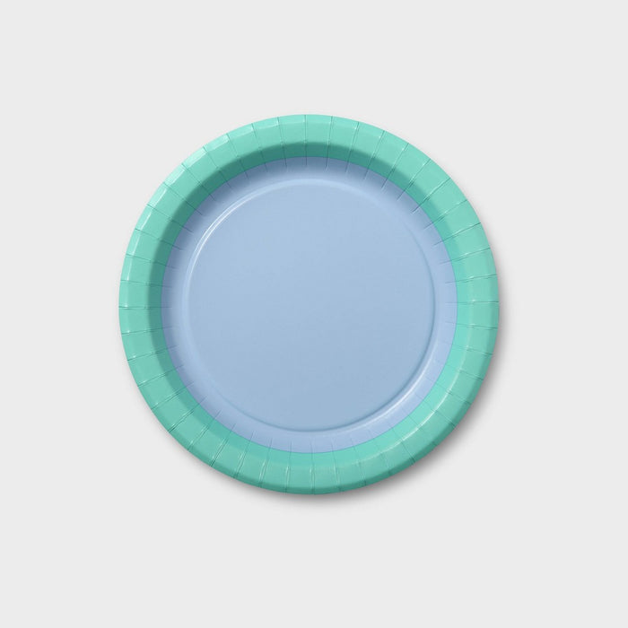 8ct Blue and Green Dinner Plates