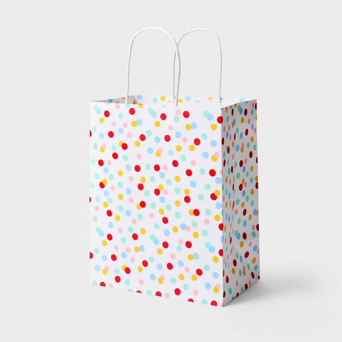 White Dots Small Gift Bag - Spritz