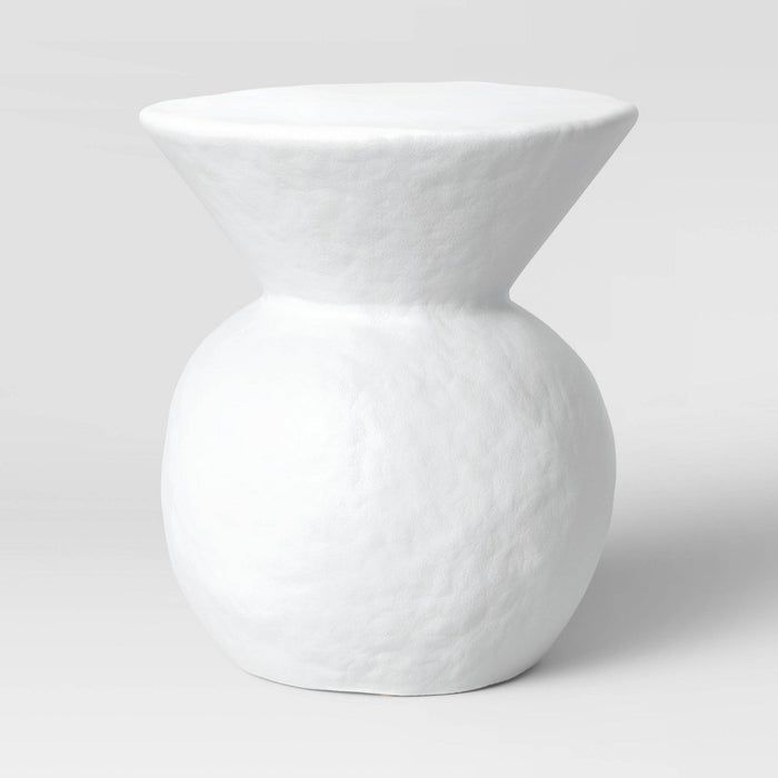 Severna Ceramic Accent Table White - Threshold (LOCAL PICKUP ONLY)