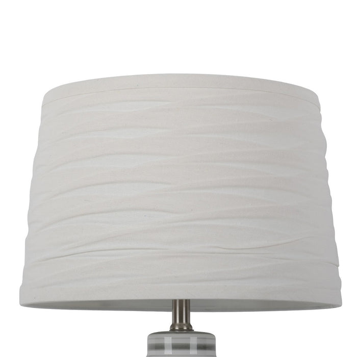 Linen Overlay Modified Drum Large Lamp Shade Ivory - Threshold