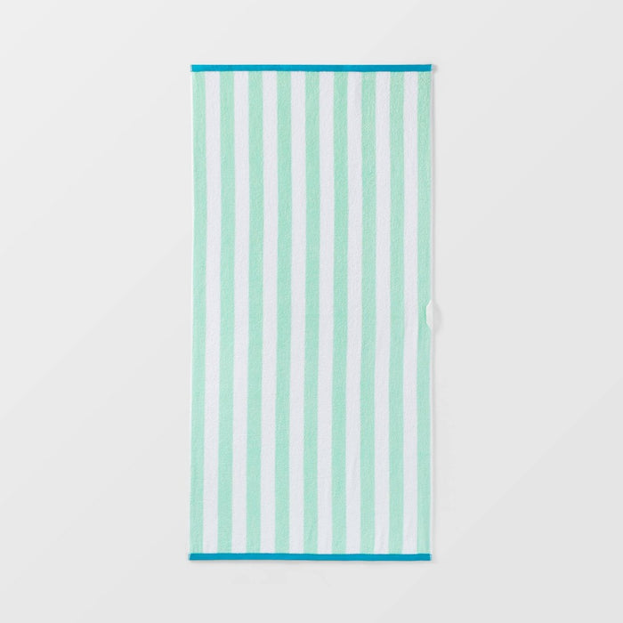 XL Reversible Towel Green/Aqua - Sun Squad