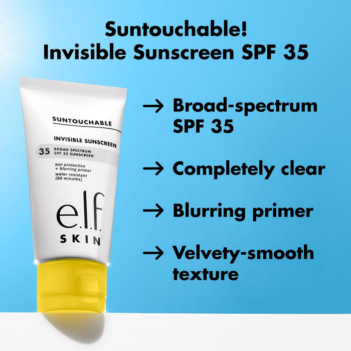 e.l.f. SKIN Suntouchable Invisible Sunscreen - SPF 35 - 1.7 fl oz