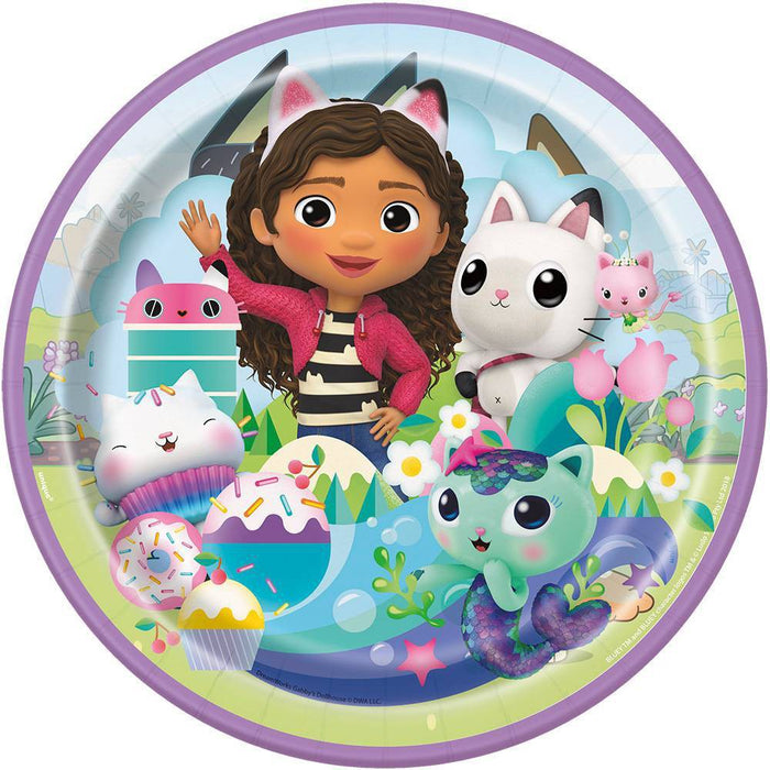 8ct Gabby's Dollhouse Paper Plates