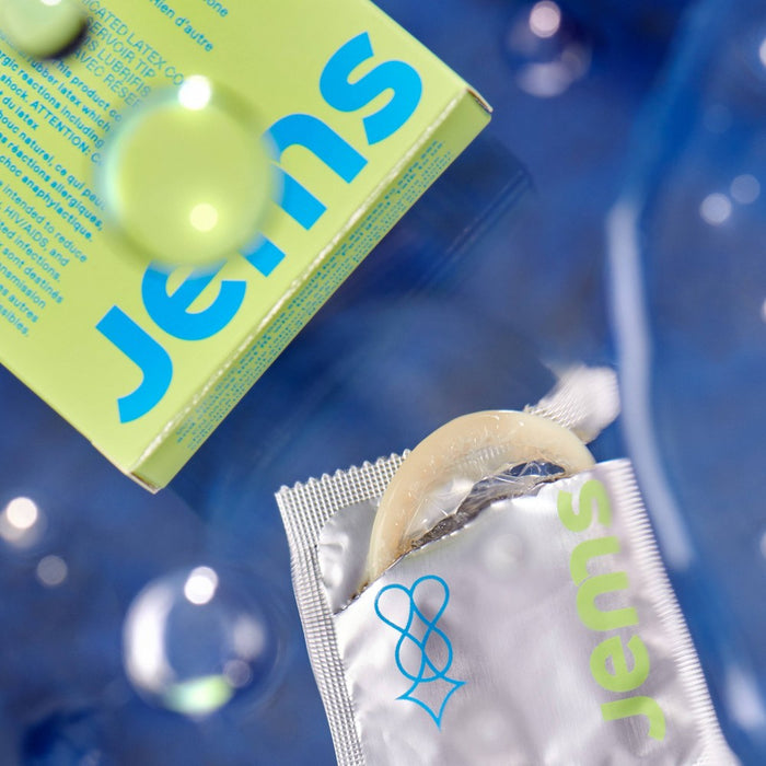 Jems Ultra Thin Natural Latex and 100% Silicone Lubricated Standard Fit Condoms - 3pk