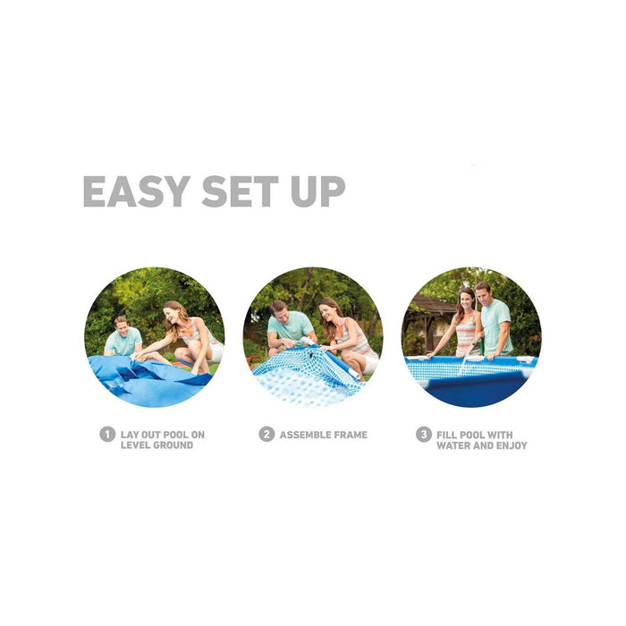 Intex 13' x 33" Metal Frame Above Ground Pool with Filter Pump (LOCAL PICKUP ONLY)