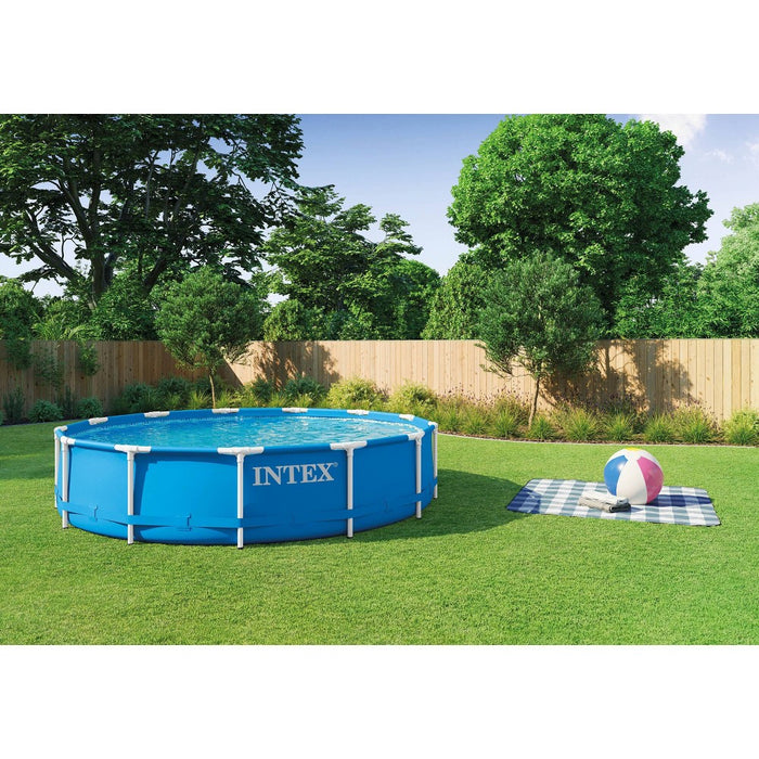 Intex 13' x 33" Metal Frame Above Ground Pool with Filter Pump (LOCAL PICKUP ONLY)