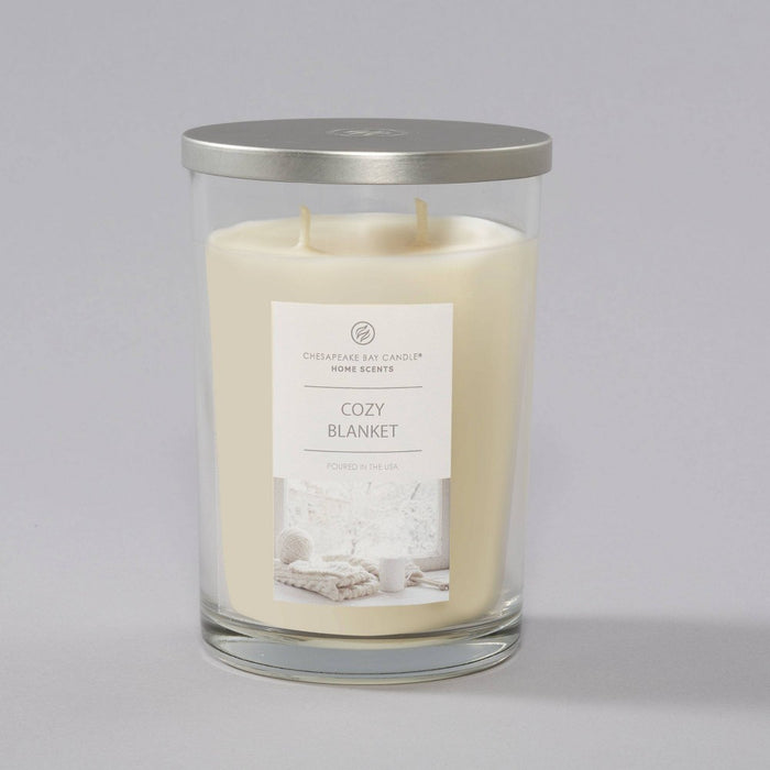 2-Wick 19oz Jar Candle Cozy Blanket Home Scents - Chesapeake Bay Candle (LOCAL PICKUP ONLY)