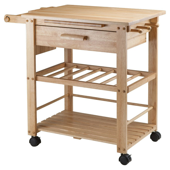 Finland Kitchen Cart Wood/Natural - Winsome (LOCAL PICKUP ONLY)