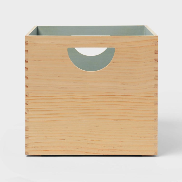 Large Stackable Kids' Wood Bin - Pillowfort