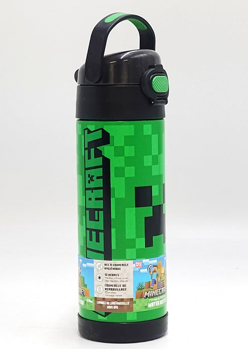 Thermos 16oz Minecraft FUNtainer Water Bottle with Bail Handle Stainless Steel