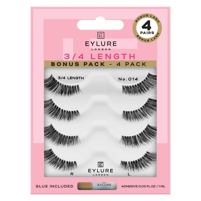 Eylure Accent 3/4 length False Eyelashes - No 14 - 4ct