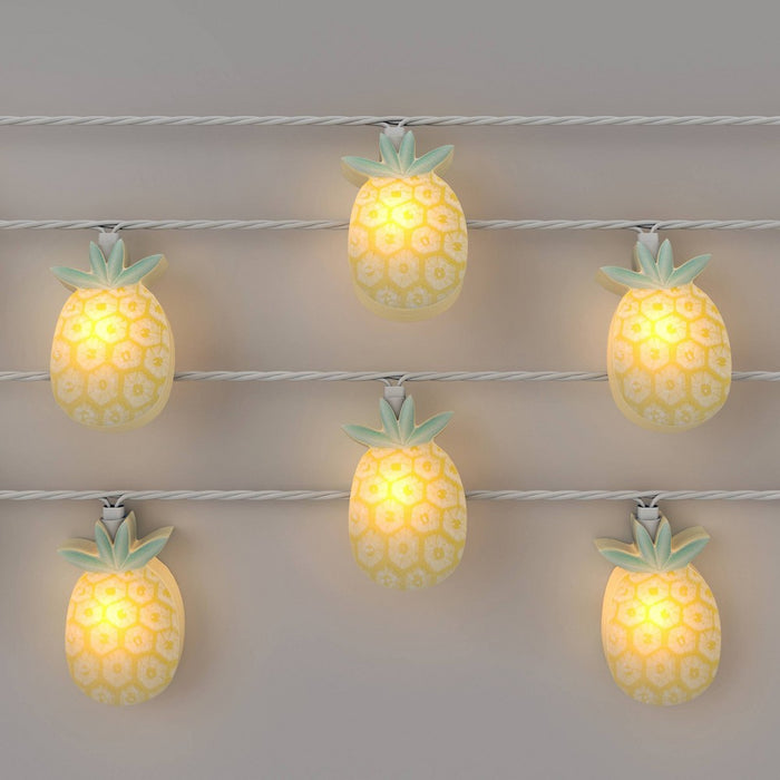 10ct Incandescent Figural String Lights Pineapples - Sun Squad