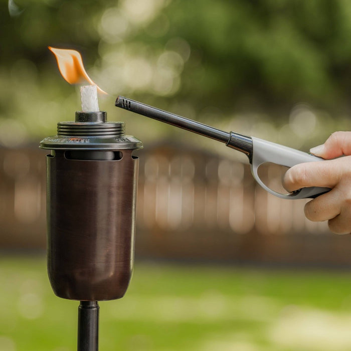 TIKI 65" 2pk Honey Ombre Metal Outdoor Torch Bronze