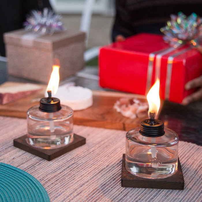 TIKI Mixed Material Tabletop Torch