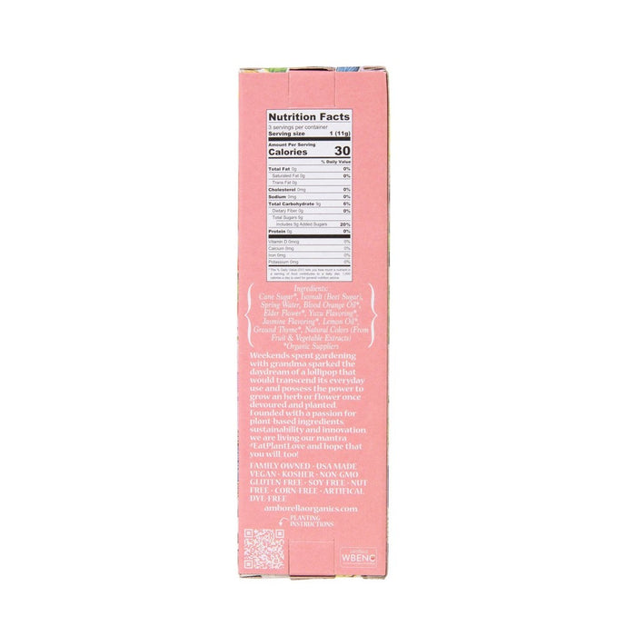 Amborella Organics Seed-Bearing Lollipop Citrus: Biodegradable Stick, Grow Herbs, Full Sun, Annual