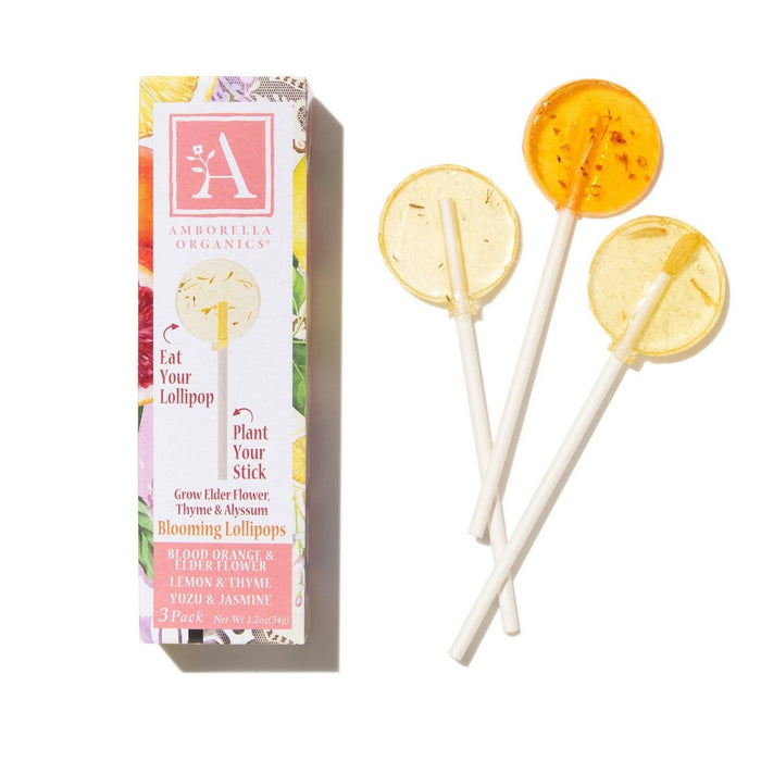 Amborella Organics Seed-Bearing Lollipop Citrus: Biodegradable Stick, Grow Herbs, Full Sun, Annual