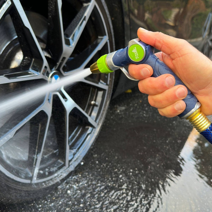 Ray Padula Metal Thumb Control Nozzle with Loop: Adjustable Spray, Leakproof & Weatherproof