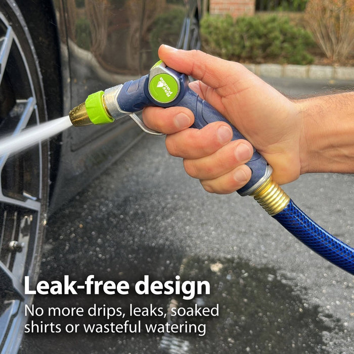 Ray Padula Metal Thumb Control Nozzle with Loop: Adjustable Spray, Leakproof & Weatherproof