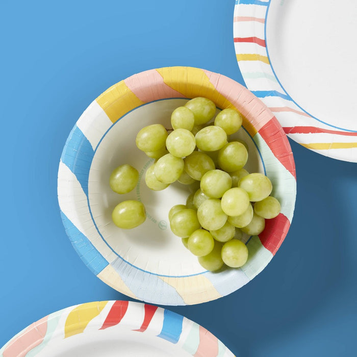 Disposable Bowl - Colorful Stripes - 20oz/20ct - up & up