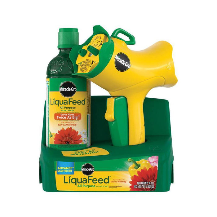 Miracle-Gro 16oz Liquafeed All Purpose Plant Food Advanced Starter Kit Feeder