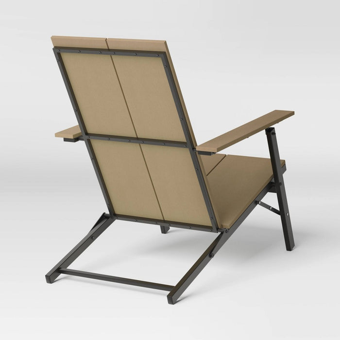 Recycled Resin Wood Outdoor Portable Adirondack Chair Brown - Threshold (LOCAL PICKUP ONLY)