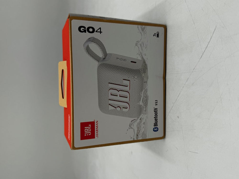 JBL Go4 Portable Bluetooth Waterproof Speaker - White
