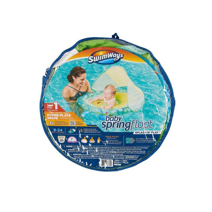 Swimways Sun Canopy Spring Float with Hyper-Flate Valve - Splash N Play
