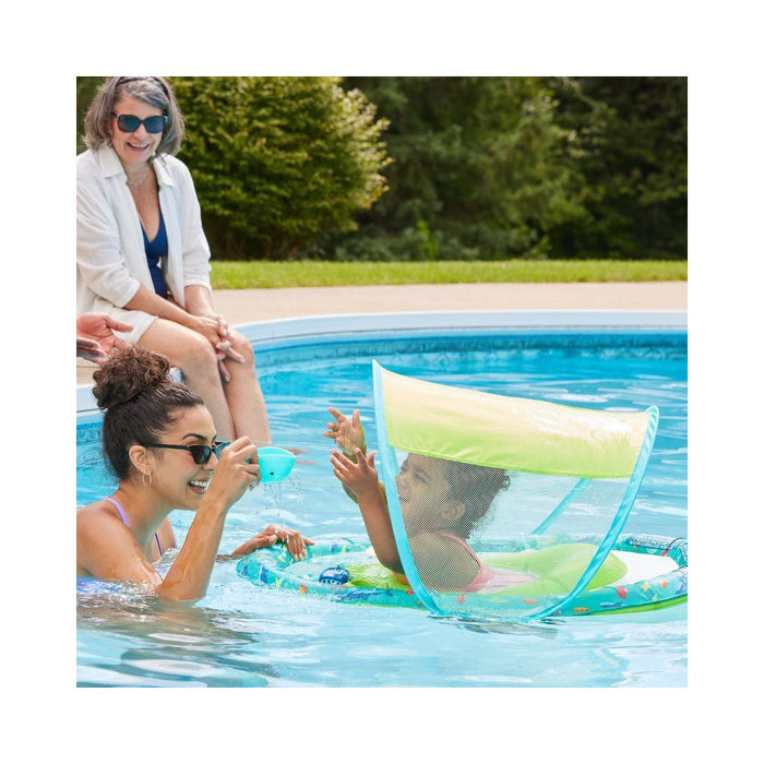 Swimways Sun Canopy Spring Float with Hyper-Flate Valve - Splash N Play