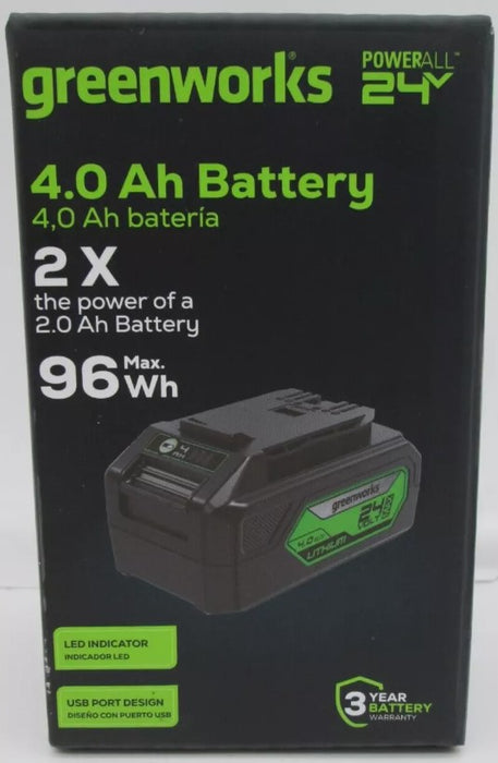 Greenworks POWERALL 24V 4.0Ah Lithium-Ion Power Tool Battery