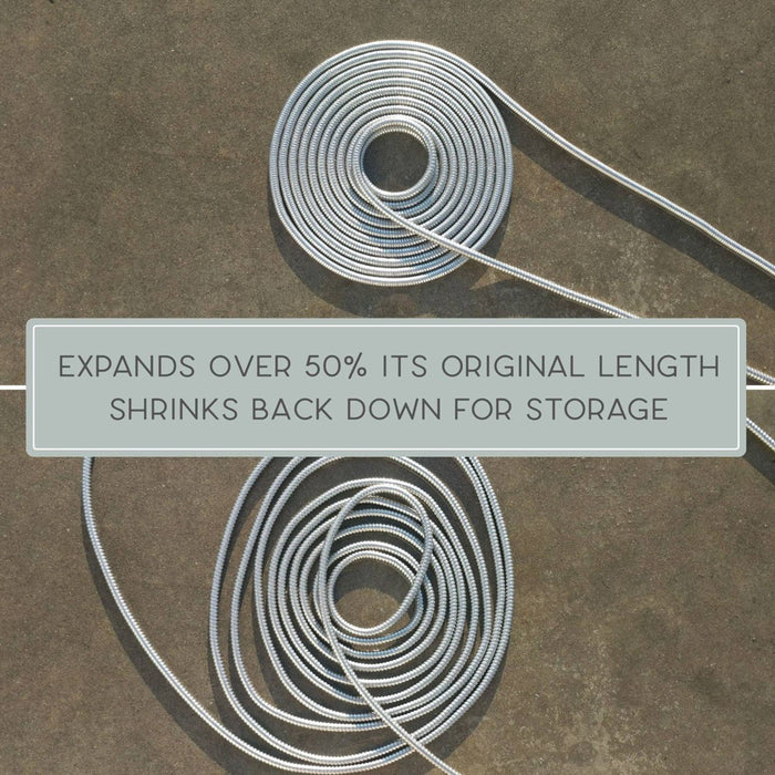 BERNINI LG3927 Outdoor 50' No-Kink Expandable Metal Garden Hose