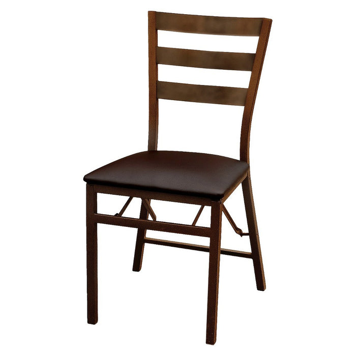 Peakform Ladder Back Padded Folding Chair Brown (LOCAL PICKUP ONLY)