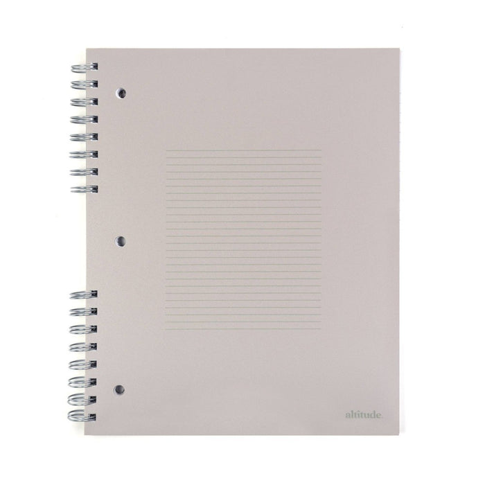 Altitude 200pg 1 Subject College Ruled Notebook 11"x9" Split Wire Warm Gray Arch