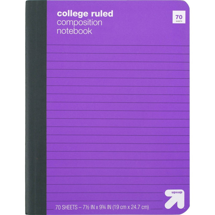 College Ruled Purple Hard Cover Composition Notebook - up & up