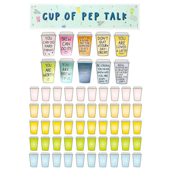 Callie Danielle Cup of Pep Talk Bulletin Board Kit