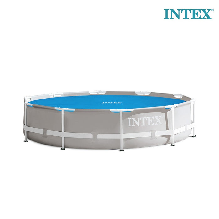 INTEX 28011E Solar Pool Cover: For 10ft Round Easy Set and Metal Frame Pools – Insulates Pool Water – Reduces Water Evaporation – Keeps Debris Out –