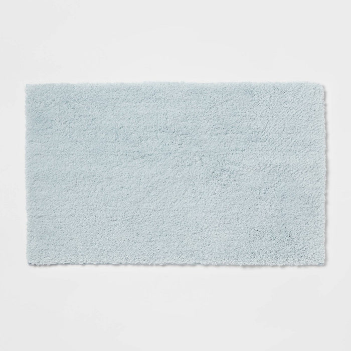 21"x34" Spa Plush Bath Rug Light Blue - Threshold