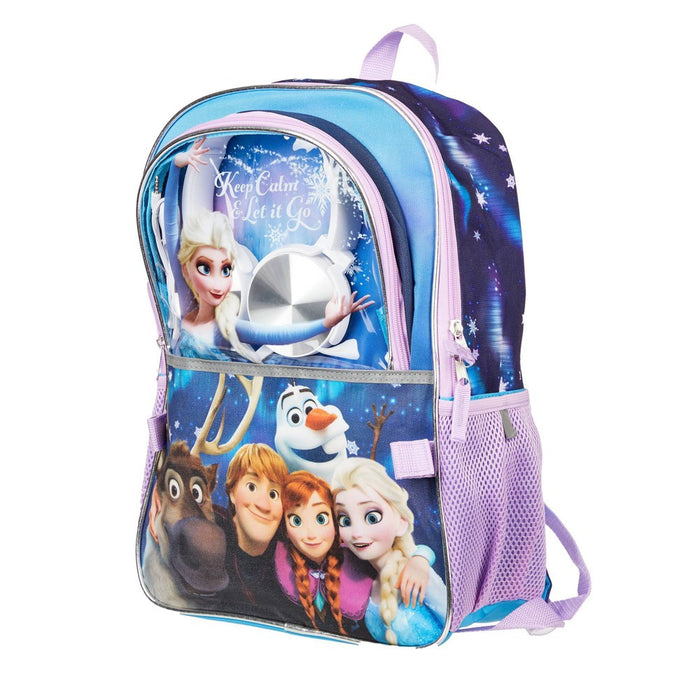 Disney Kids' 5pc 16" Backpack Set with Headphones and Lunch Bag - Frozen